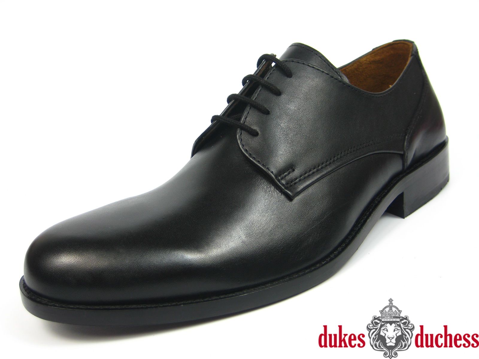 Manz Herren Business Leder Schuhe 162093 K-Weite extra weit schwarz Plain Derby 