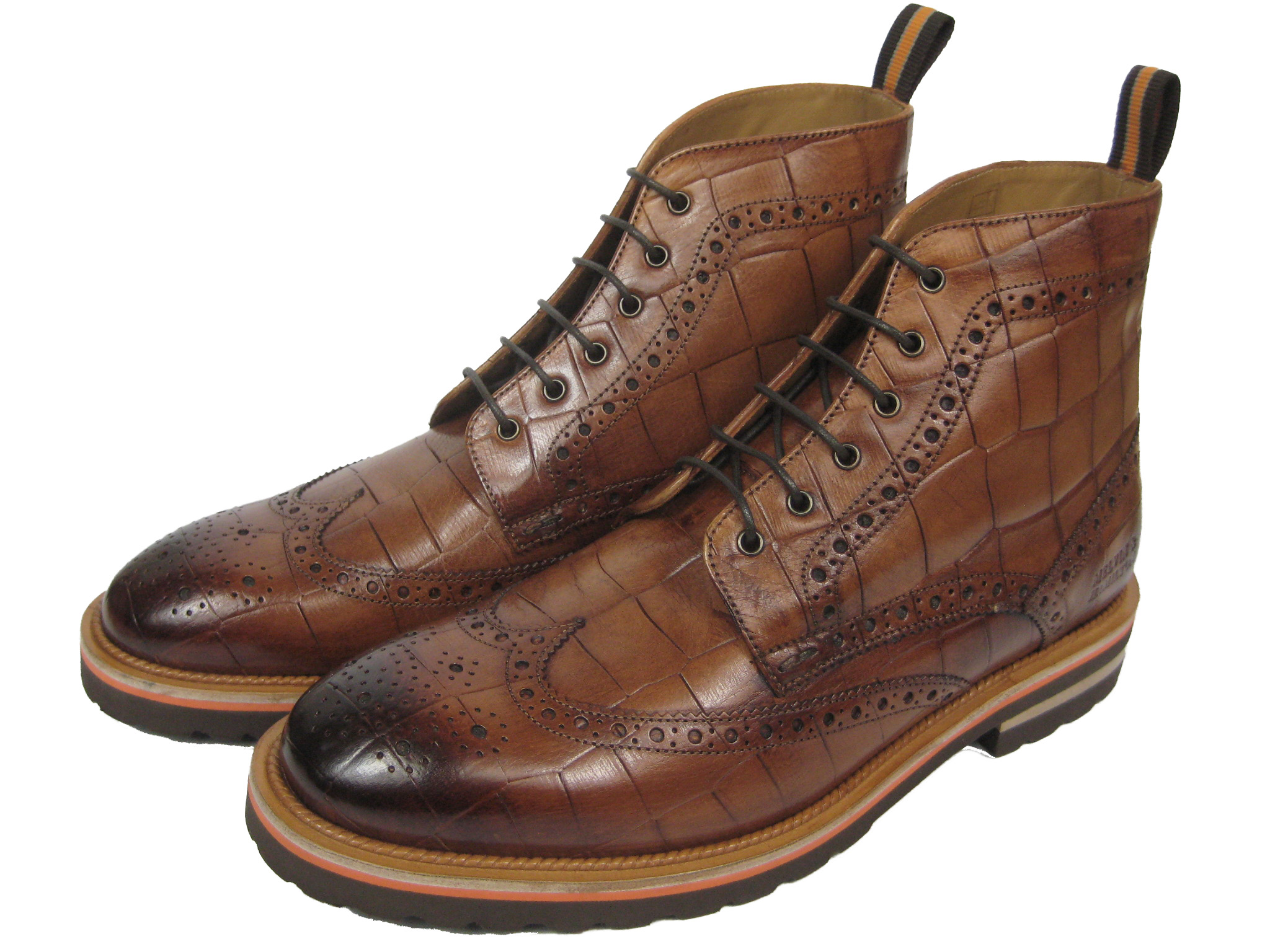 Melvin Hamilton Matthew7 Leder Stiefel Boot Derby Budapester Vintage Braun
